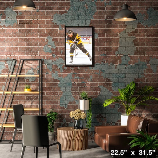 Kris Letang Pittsburgh Penguins Framed 20" x 29" Shooting Canvas 22.5" x 31.5"